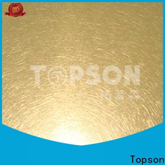 Topson decorative bead blasted stainless steel manufacturers for elevator for escalator decoration