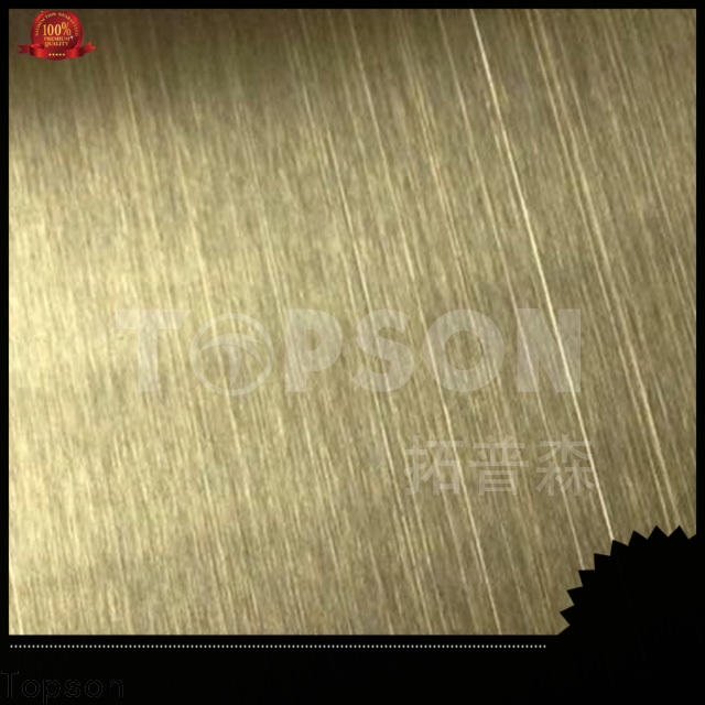 Topson brushed stainless steel sheets for sale manufacturers for handrail