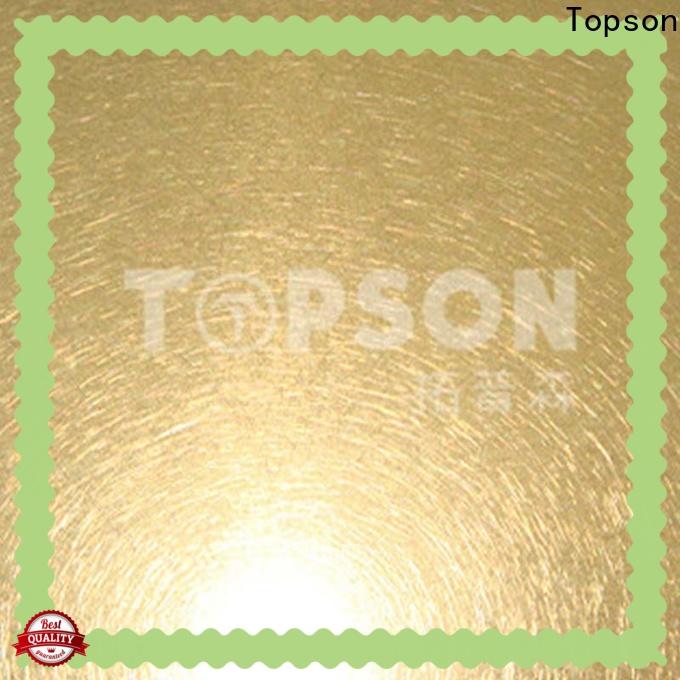 Topson stable stainless steel sheets Supply for elevator for escalator decoration