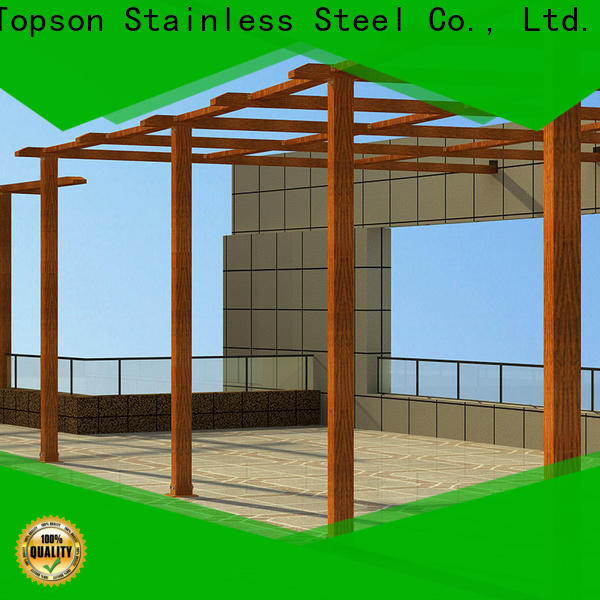 Topson manufactured aluminium hardtop gazebo factory for resort