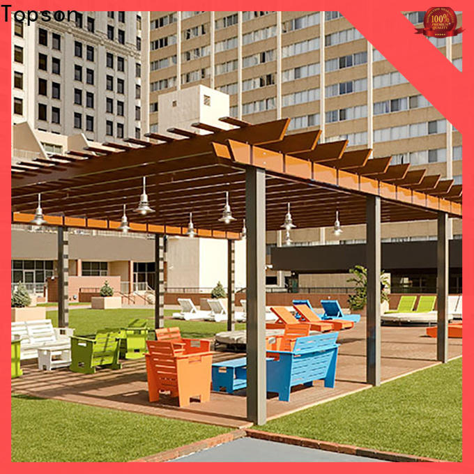 Topson fixed metal pergola suppliers for business for hotel
