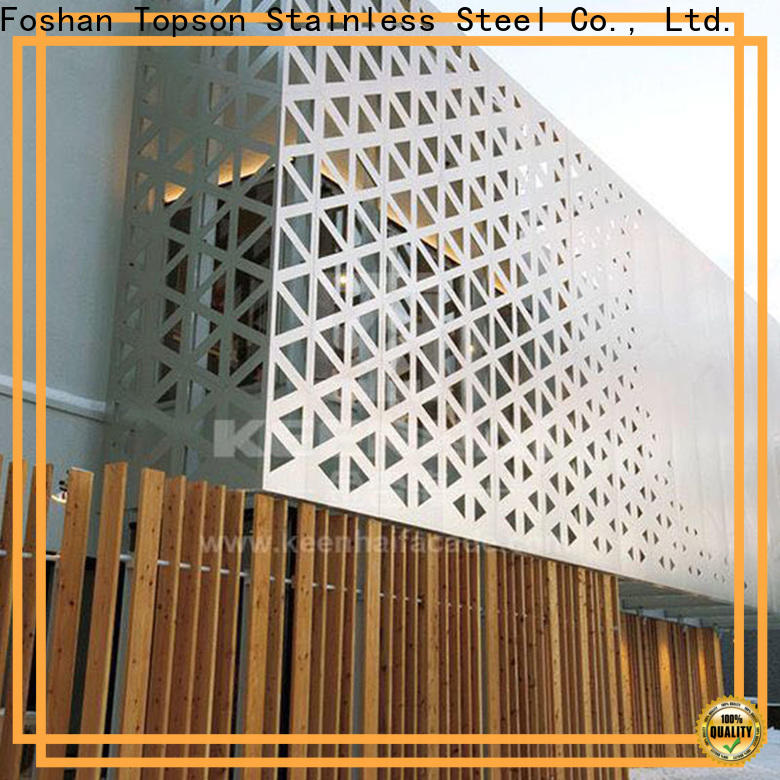 Topson Best decorative outdoor metal screen panels Supply for protection