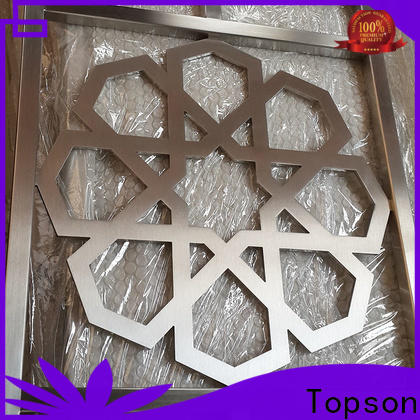 Topson New decorative metal screen sheets factory for exterior decoration