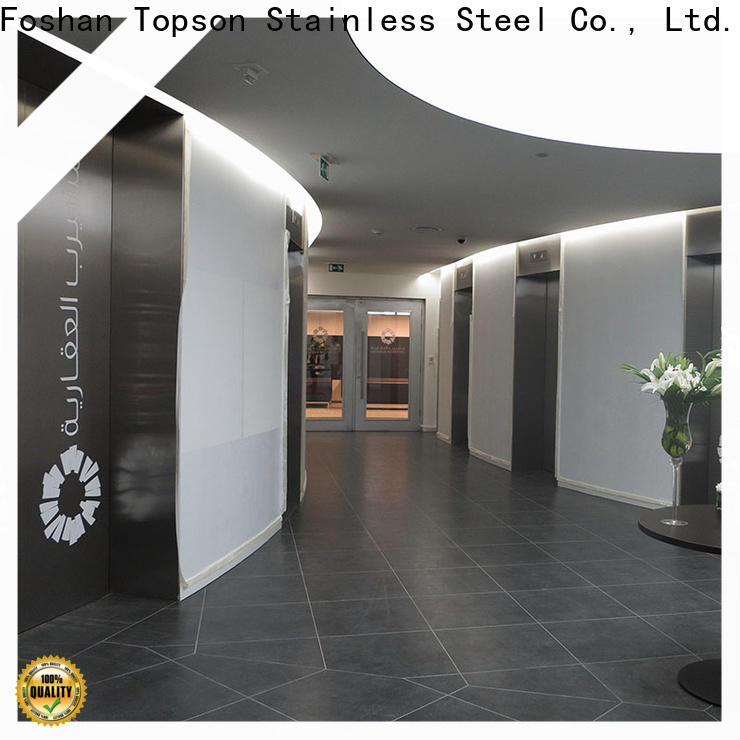Topson Top industrial steel double doors for building facades