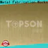 Topson vibration brushed stainless steel sheet suppliers manufacturers for partition screens