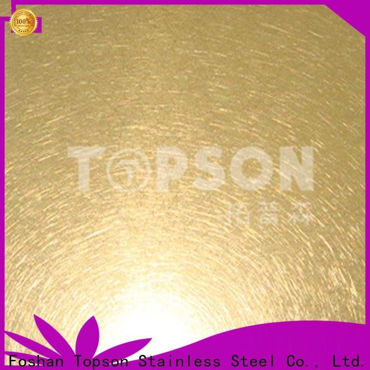Topson luxurious polished stainless steel sheet metal Supply for kitchen
