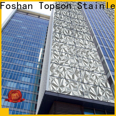 Topson Custom commercial stainless steel wall panels factory price for shopping mall