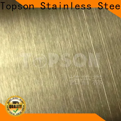 Topson antique embossed stainless steel sheet company for handrail