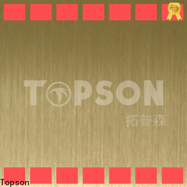 Topson magnificent stainless steel sheet metal suppliers Supply for elevator for escalator decoration