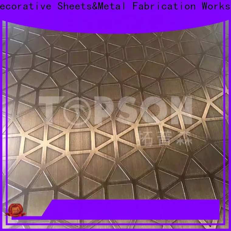durable decorative steel sheet metal blasted company for partition screens