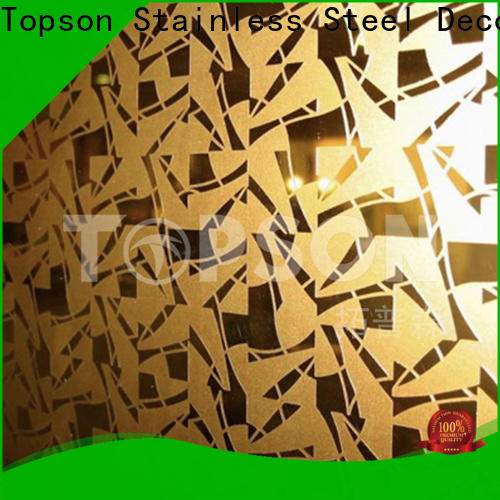 Topson vibration embossed stainless sheet for kitchen