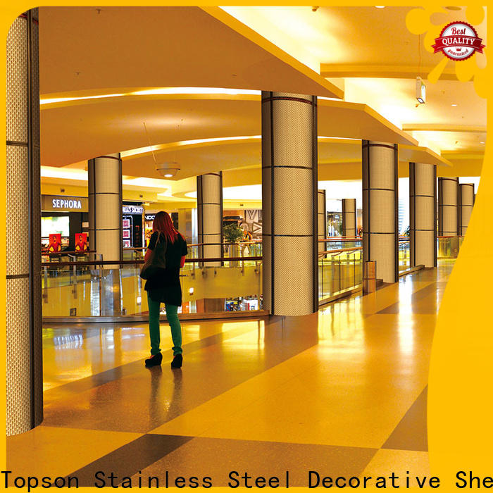 Topson High-quality stainless steel pipe cladding factory for shopping mall