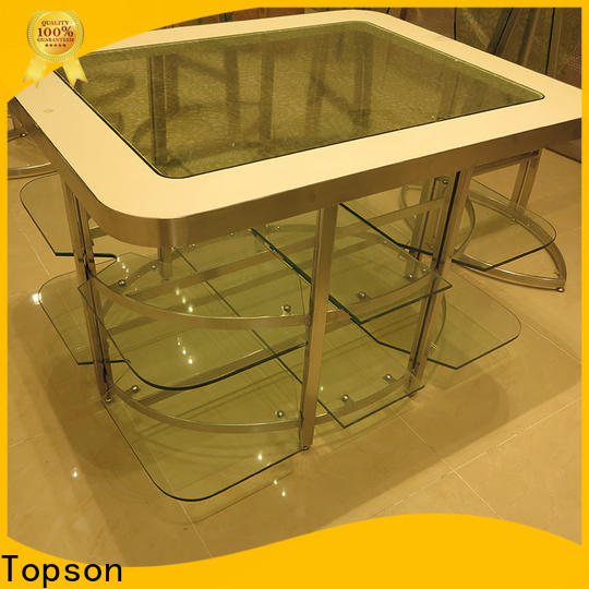 Topson Top metal garden table and two chairs oem for decoration