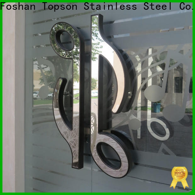 Topson stainless door handles for steel doors for business for outdoor wall cladding