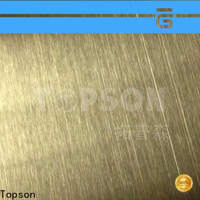 Topson colorful buy stainless steel sheet metal company for elevator for escalator decoration