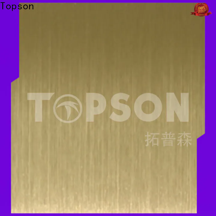 Topson etching mirror stainless steel sheet company for floor