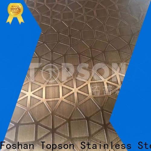 Topson Top black stainless sheet company for floor