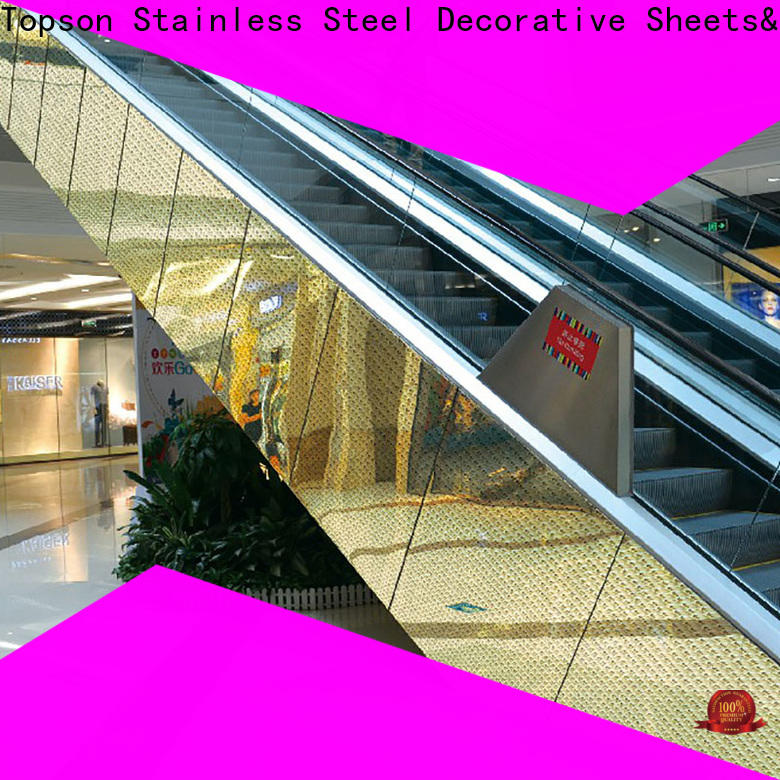 Top stainless steel cladding sheets column Supply for elevator
