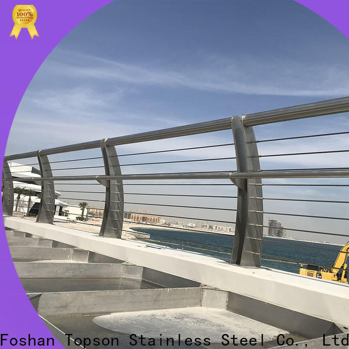 popular stainless steel stair railing cost cable factory for hotel