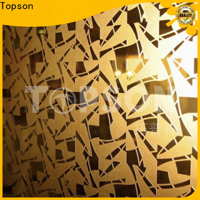 Topson finish stainless steel sheet suppliers China for handrail