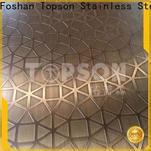 Topson antifingerprint brushed stainless steel strip manufacturers for interior wall decoration