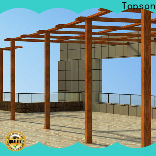 Topson pergola construction metal work manufacturers for resort