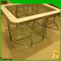 Topson cabinetstainless metal outdoor sofa table manufacturers for hotel lobby decoration