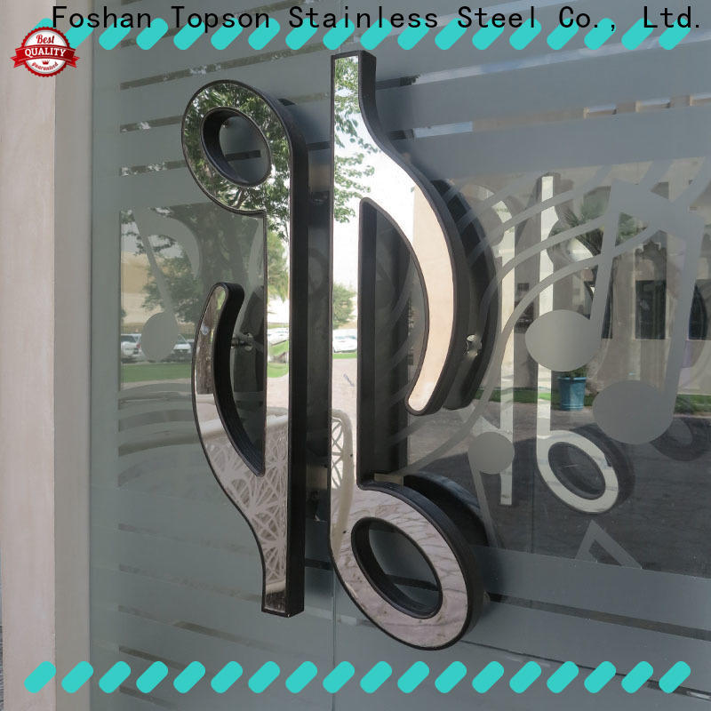 Topson Latest brushed stainless steel pulls factory for building facades