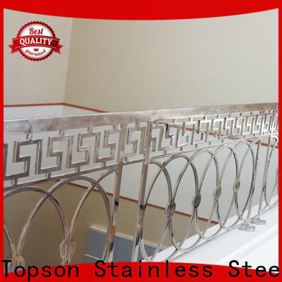 Topson staircase stainless steel tubular handrail Suppliers for tower