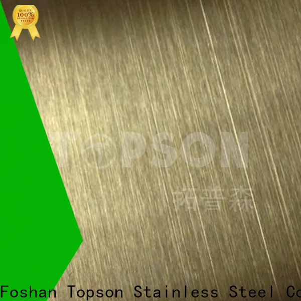 Topson sheetstainless stainless steel sheet brushed finish for kitchen