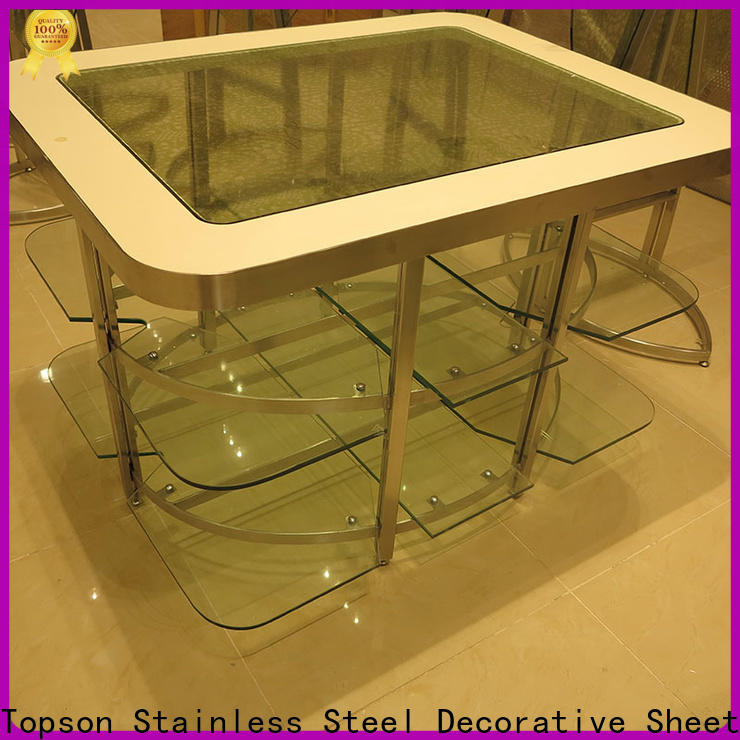 Topson Wholesale iron garden table and chairs set oem for hotel lobby decoration