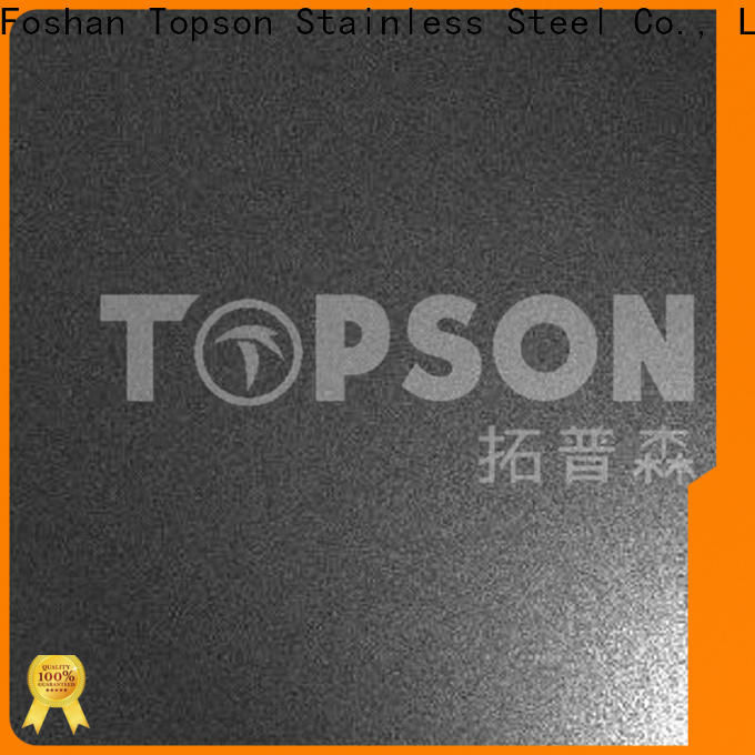 Topson Custom stainless steel sheet brushed finish Suppliers for elevator for escalator decoration