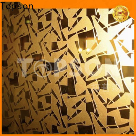 Topson finish stainless steel sheet metal for sale factory for vanity cabinet decoration