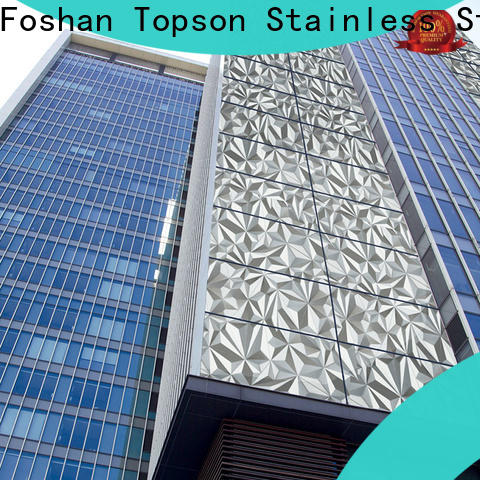 Topson Custom stainless steel column cladding factory price for shopping mall