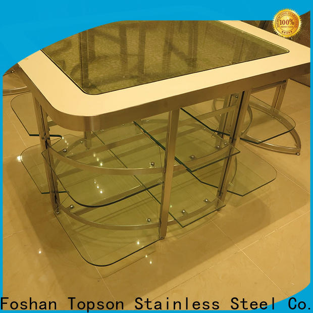 Topson glass iron garden table and chairs set Suppliers for hotel lobby decoration