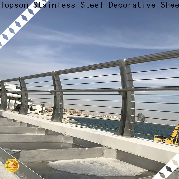 Topson steel steel wire stair railing company for tower