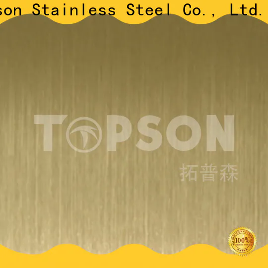 Topson decorative brushed stainless steel sheet for business for vanity cabinet decoration