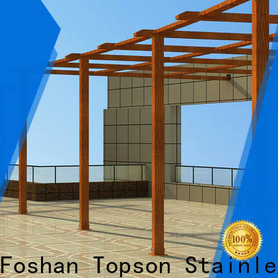 Topson Top aluminum wall pergola Suppliers for park