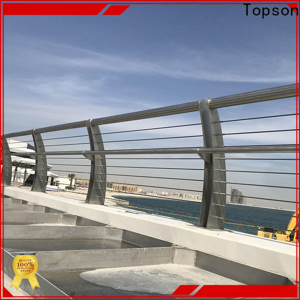 Topson popular metal wire banister manufacturers for apartment