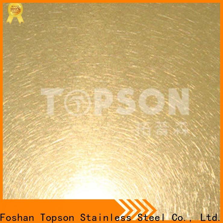 Topson mirror brushed stainless steel finish for furniture