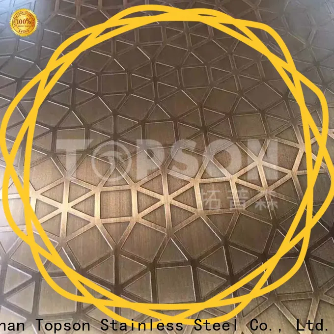 Topson New stainless steel sheet sizes company for partition screens