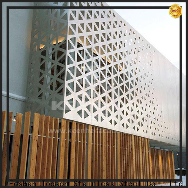 Topson durable fretwork panels suppliers export for exterior decoration