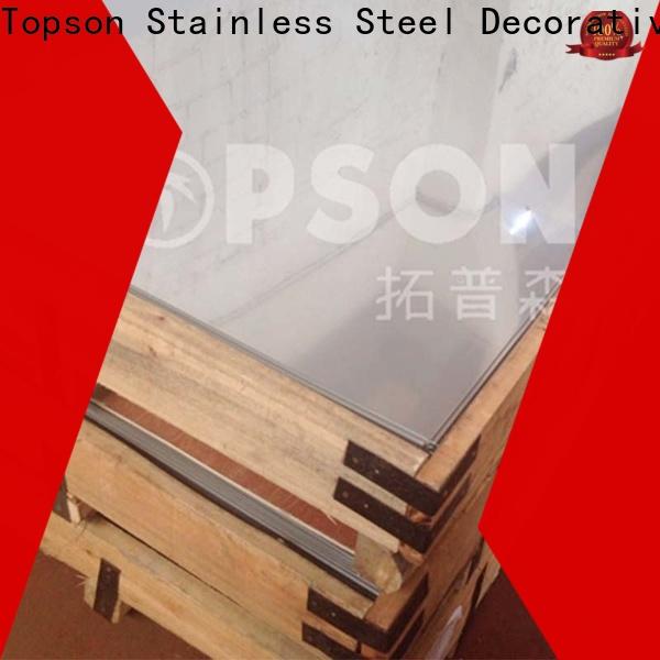 Topson Latest stainless steel sheet metal finishes China for partition screens