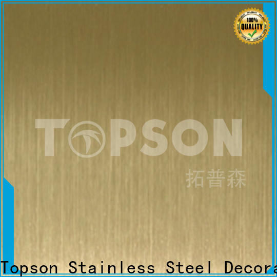 Topson stainless decorative stainless steel sheet metal factory for elevator for escalator decoration
