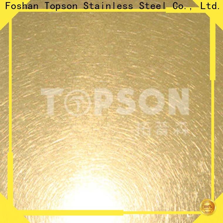 Topson colorful stainless steel etching sheet China for partition screens