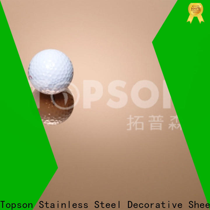 Topson good-looking brushed stainless steel sheet suppliers factory for vanity cabinet decoration