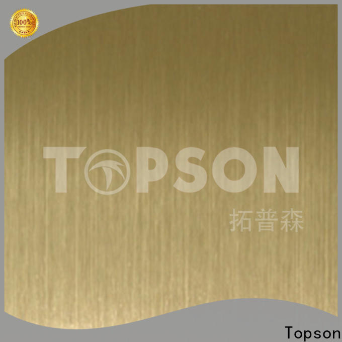 Topson hairline stainless steel plate suppliers for business for handrail