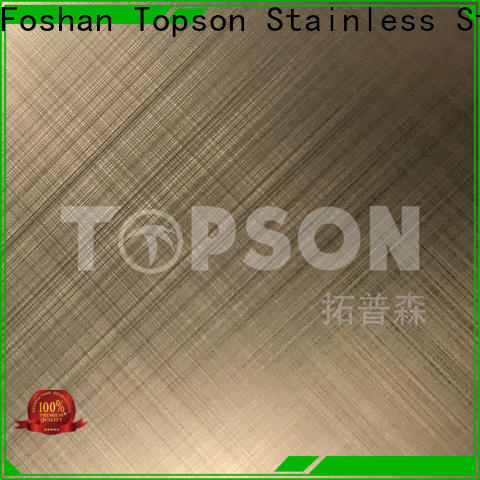 Topson antifingerprint stainless steel sheet prices Suppliers for elevator for escalator decoration