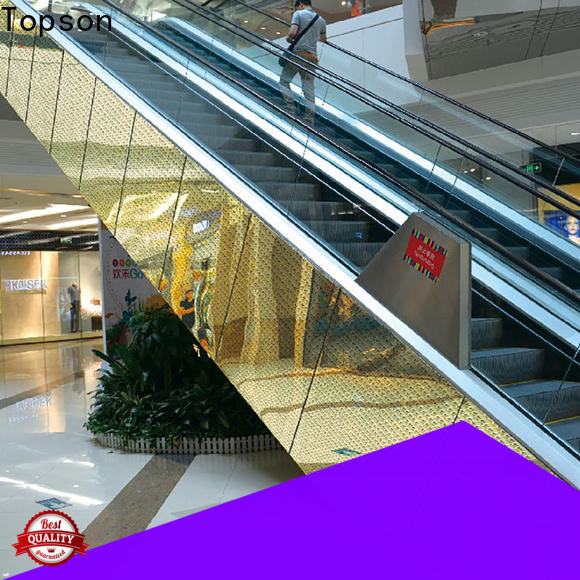 Topson elevator stainless steel roofing details factory for shopping mall