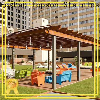 Topson high-density aluminum pergola manufacturers for hotel